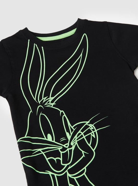 Boys Bugs Bunny Print T-shirt