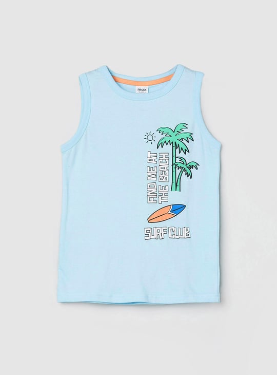 Boys Graphic Printed Vest