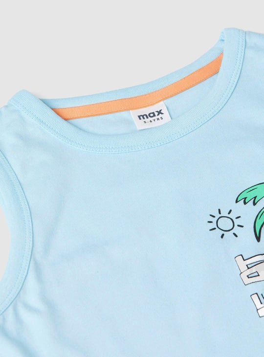 Boys Graphic Printed Vest