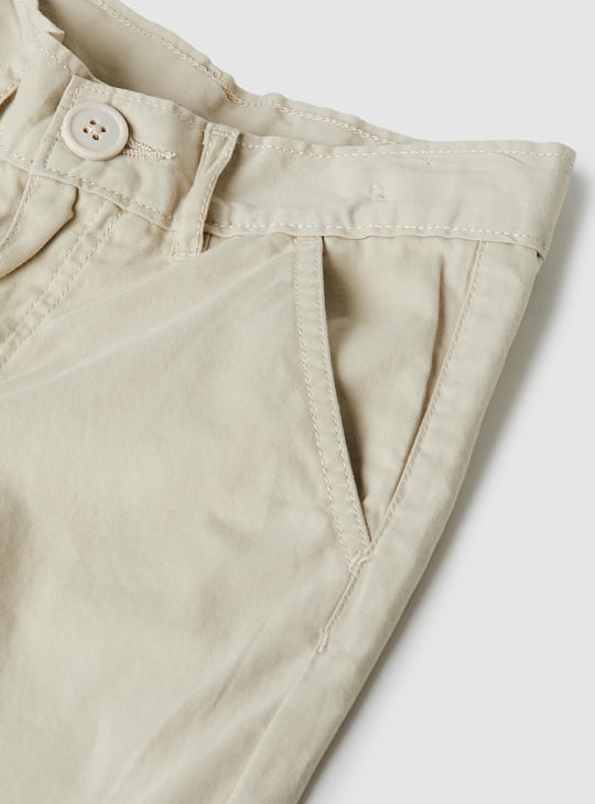 Boys Solid Regular Fit Trousers