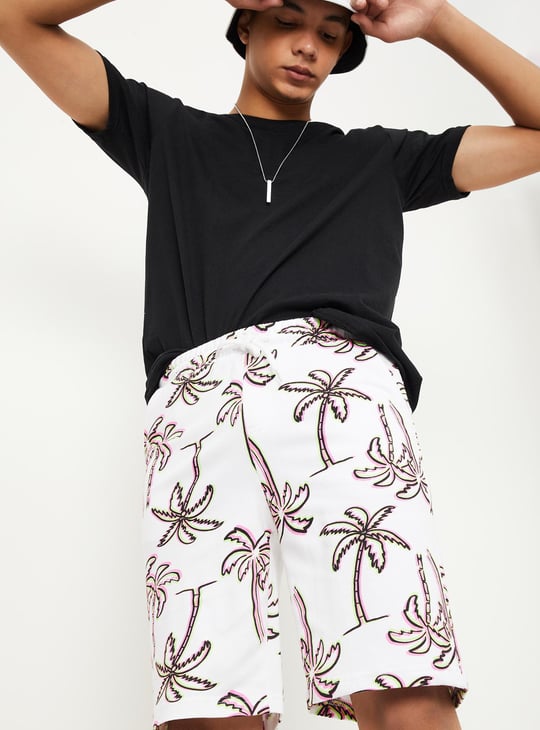 Boys Printed Knit Shorts