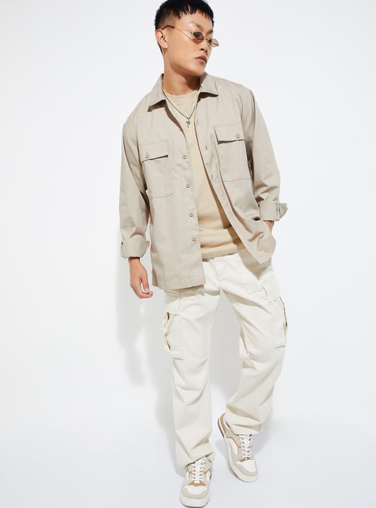 URB_N Men Relaxed Fit Solid Shirt