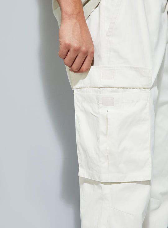 URB_N Men Solid Cargo Joggers