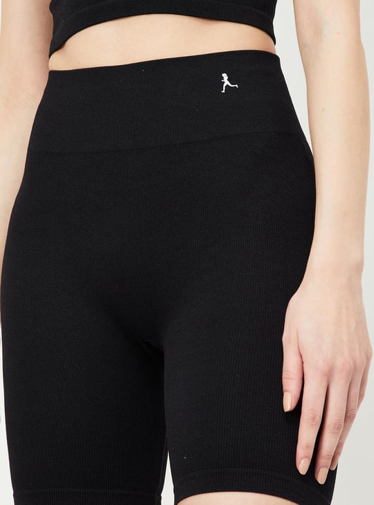 Women Ribbed Cycling Shorts