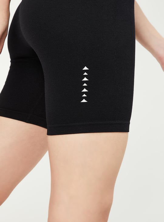 Women Ribbed Cycling Shorts