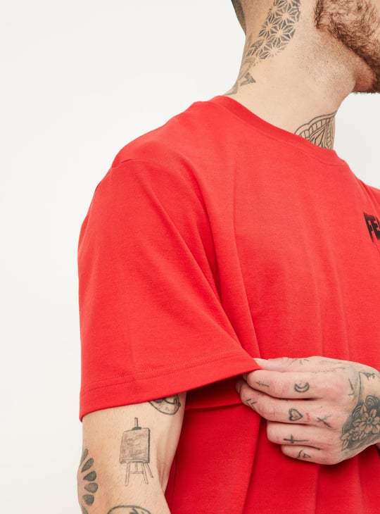 Men Oversized Back Printed T-shirt