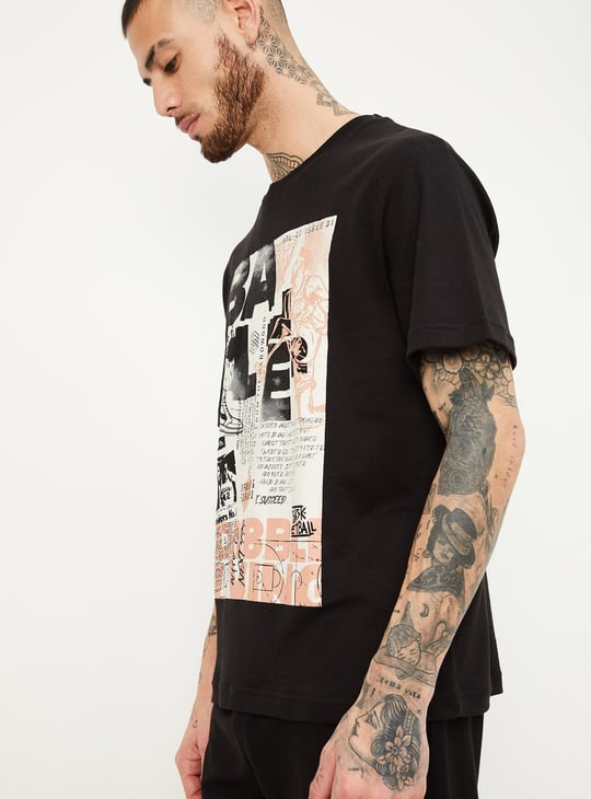 Men Sports Graphic T-shirt