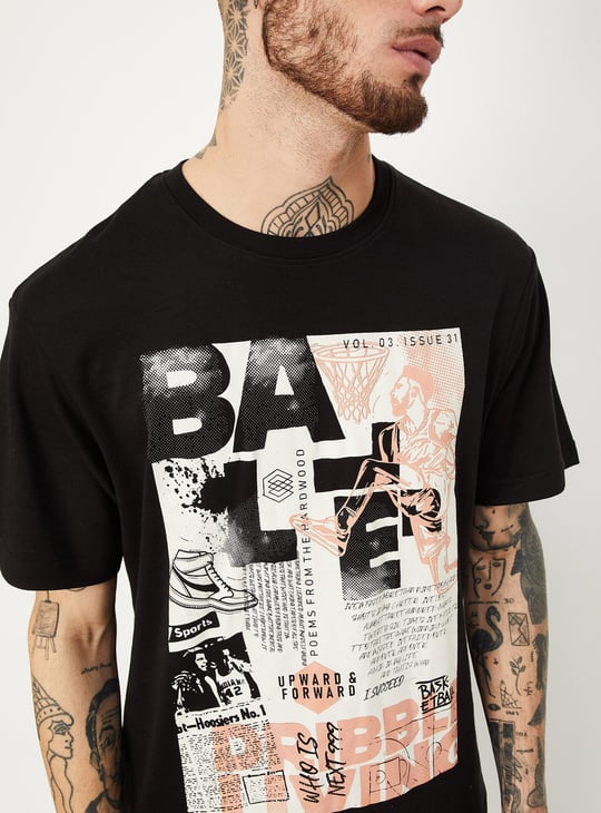 Men Sports Graphic T-shirt
