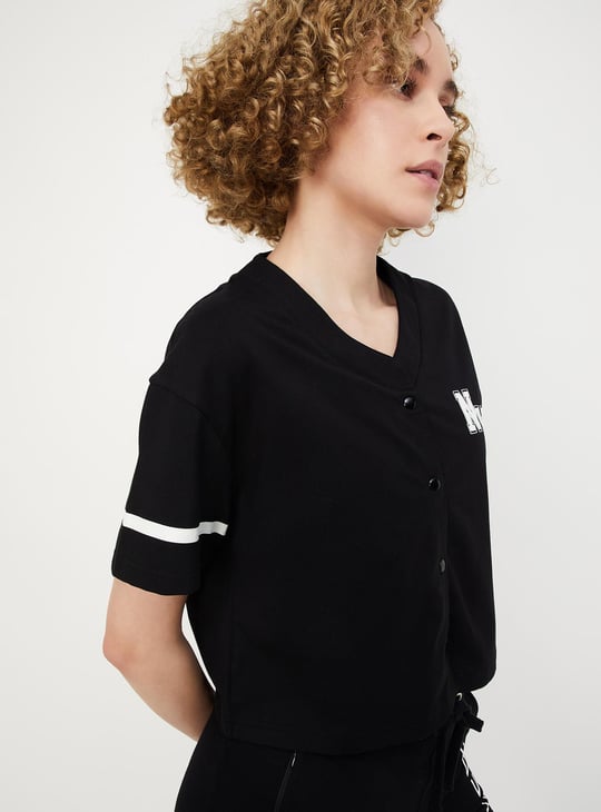 Women Printed Baseball Shirt