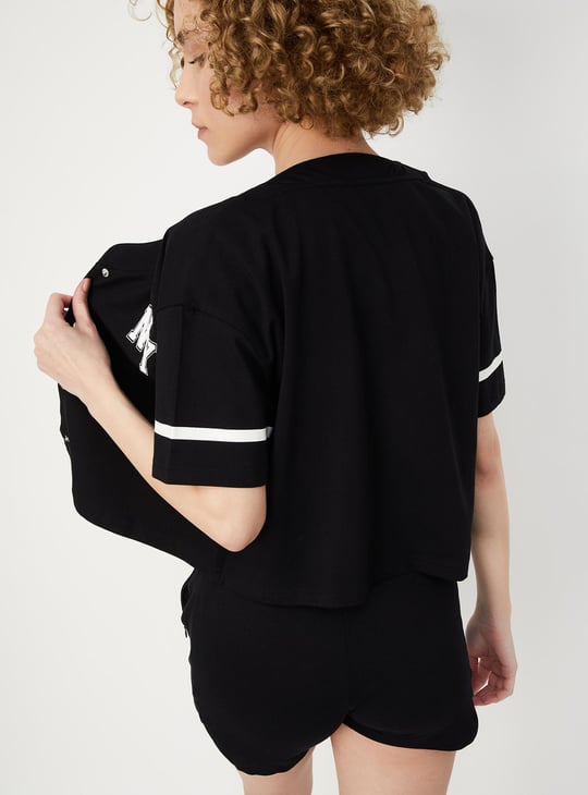 Women Printed Baseball Shirt