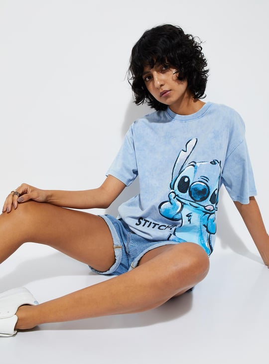 URB_N Women Stitch Printed T-shirt