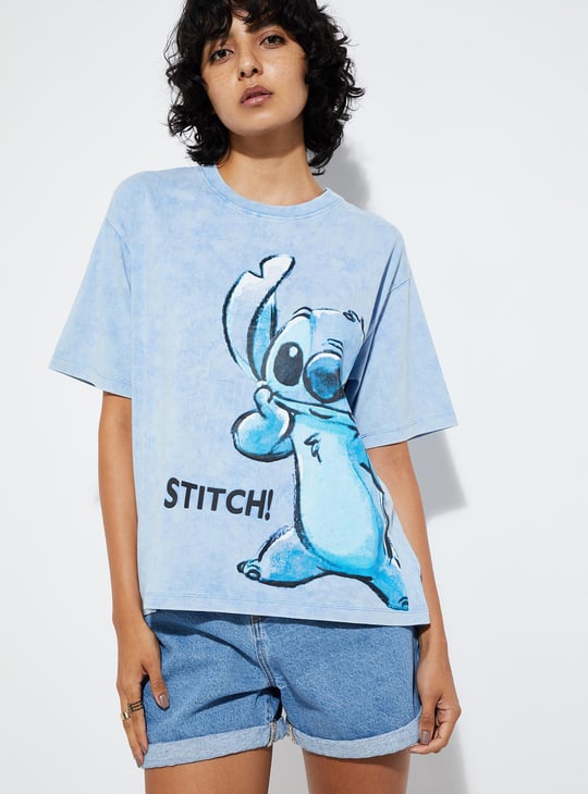 URB_N Women Stitch Printed T-shirt