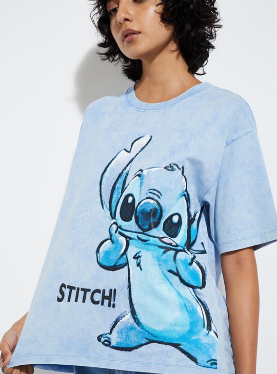 URB_N Women Stitch Printed T-shirt