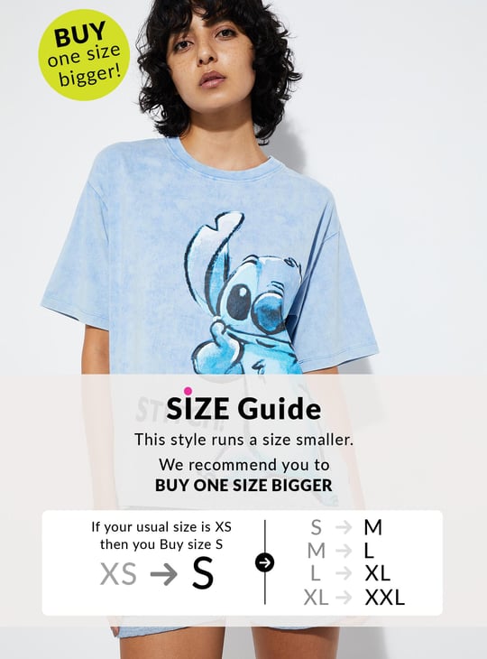 URB_N Women Stitch Printed T-shirt