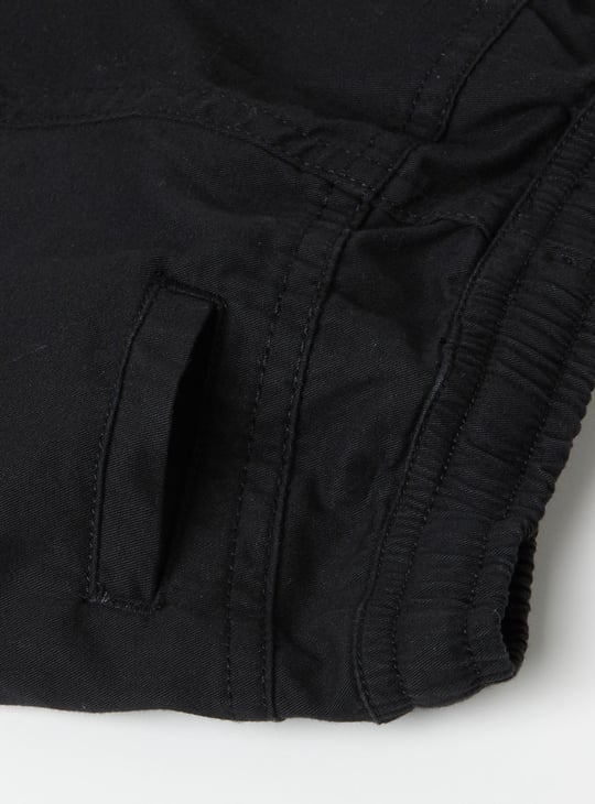 Boys Solid Cargo Shorts