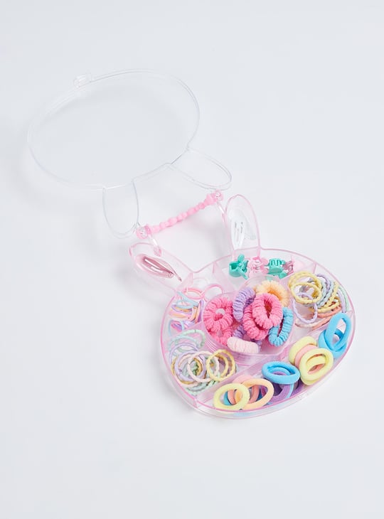 Girls Assorted Hair Accessories with Bunny-Shaped Box
