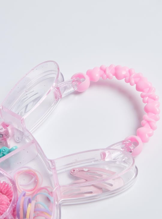 Girls Assorted Hair Accessories with Bunny-Shaped Box