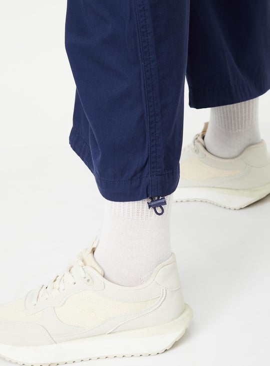 Women Solid Parachute Pants