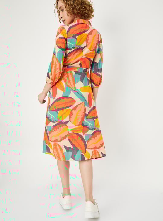 Women Printed Shirt Dress