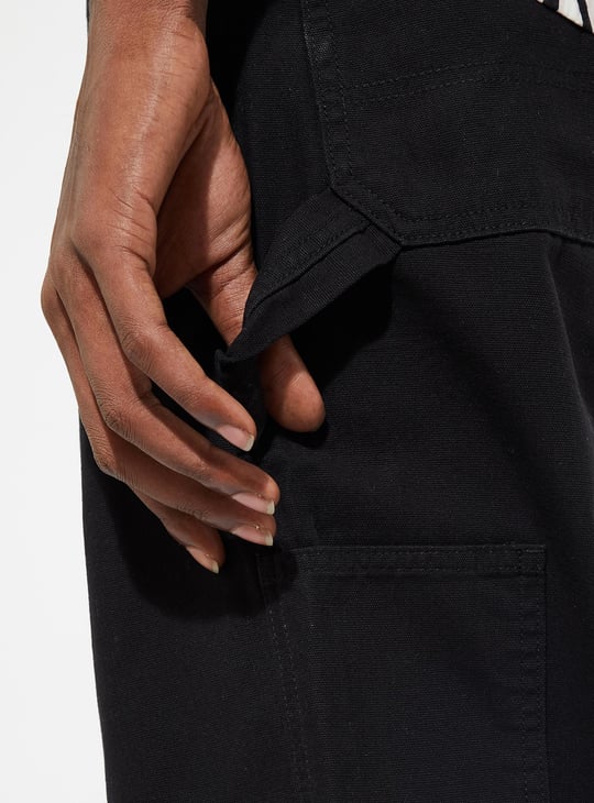 URB_N Men Relaxed Fit Solid Carpenter Trousers