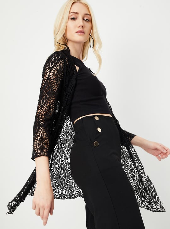 Women Lace Design Shrug