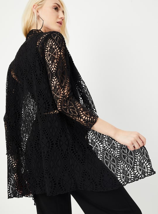 Women Lace Design Shrug
