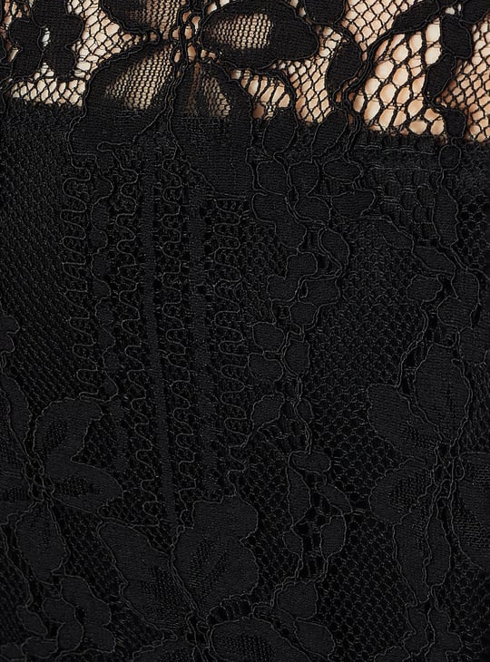Women Floral Lace Top