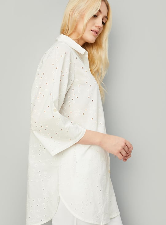 Women Schiffli Casual Tunic