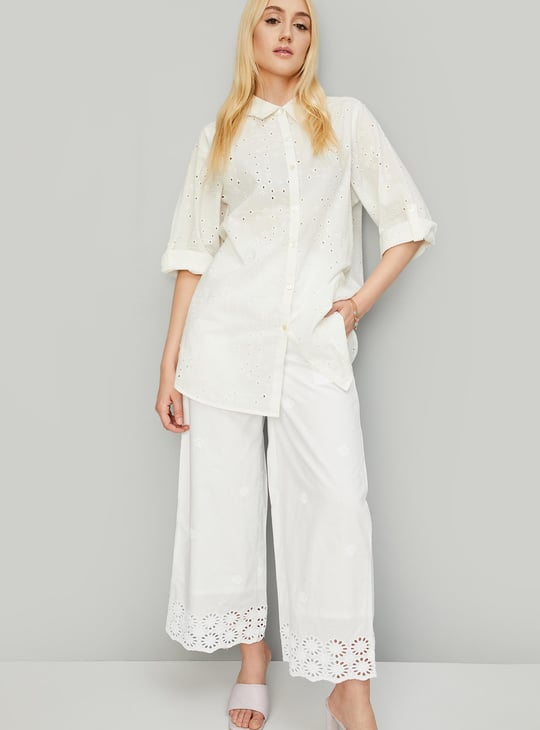 Women Schiffli Casual Tunic