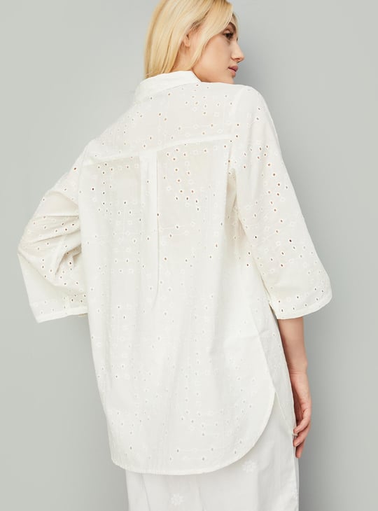 Women Schiffli Casual Tunic