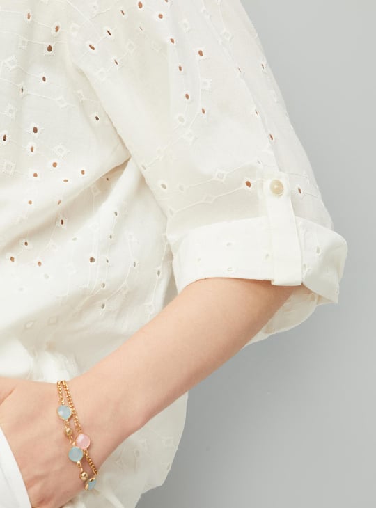 Women Schiffli Casual Tunic