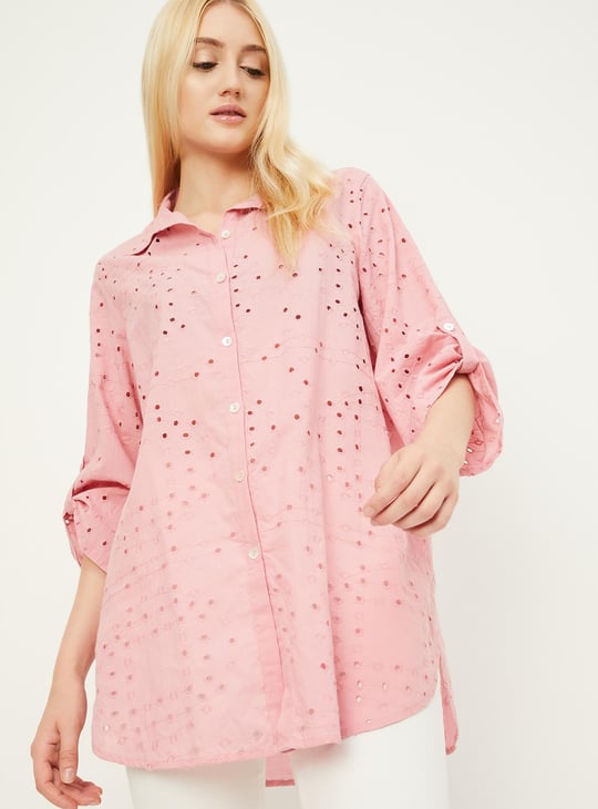 Women Schiffli Casual Tunic