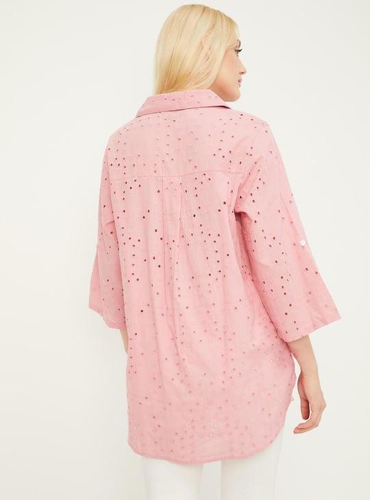 Women Schiffli Casual Tunic