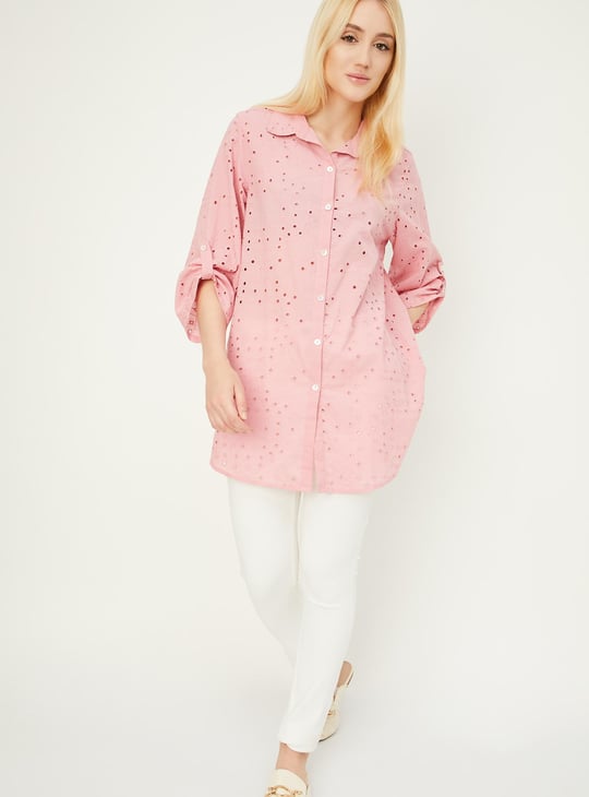 Women Schiffli Casual Tunic
