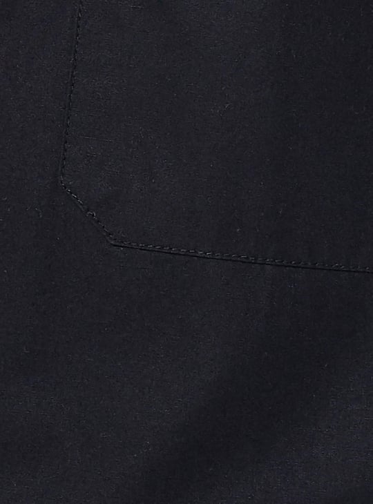 URB_N Men Relaxed Fit Solid Flap Pocket Shirt