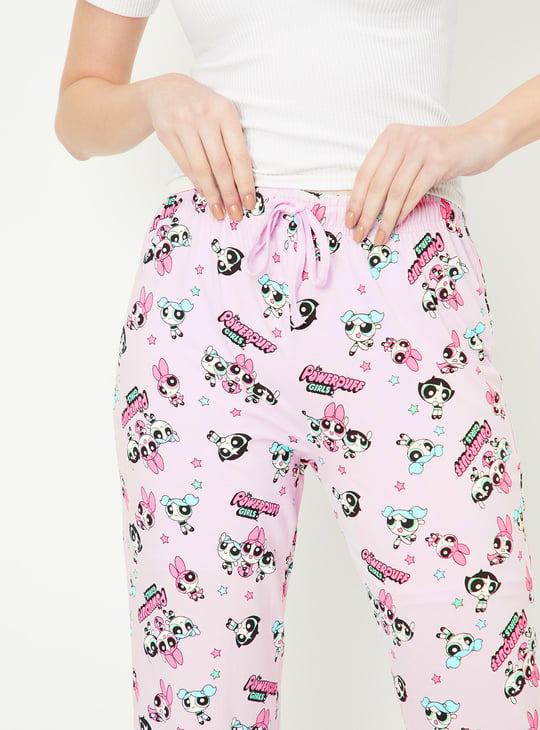 Women Powerpuff Girls Printed Pyjamas
