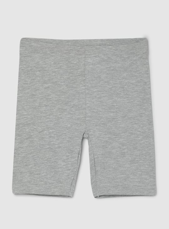 Girls Solid Cycling Shorts