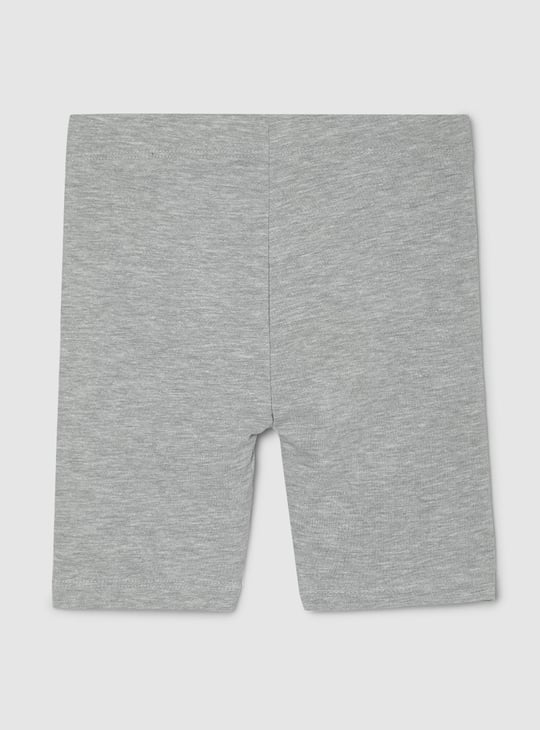 Girls Solid Cycling Shorts