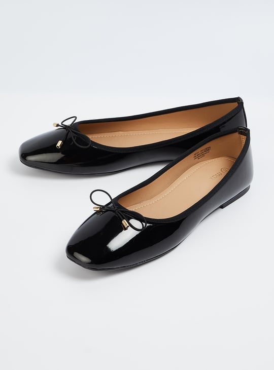 Women Bow-Detailed Ballerinas