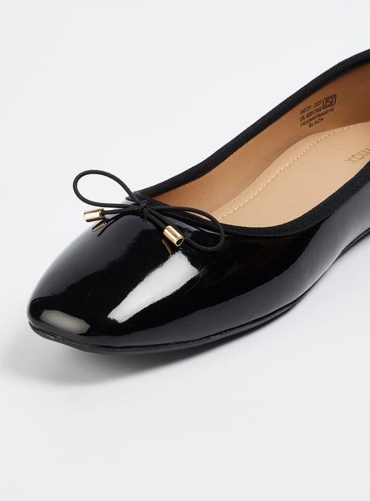 Women Bow-Detailed Ballerinas