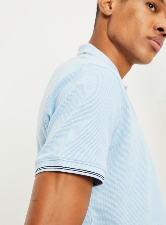 Men Regular Fit Solid Polo T-shirt