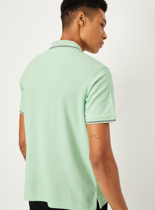 Men Regular Fit Solid Polo T-shirt