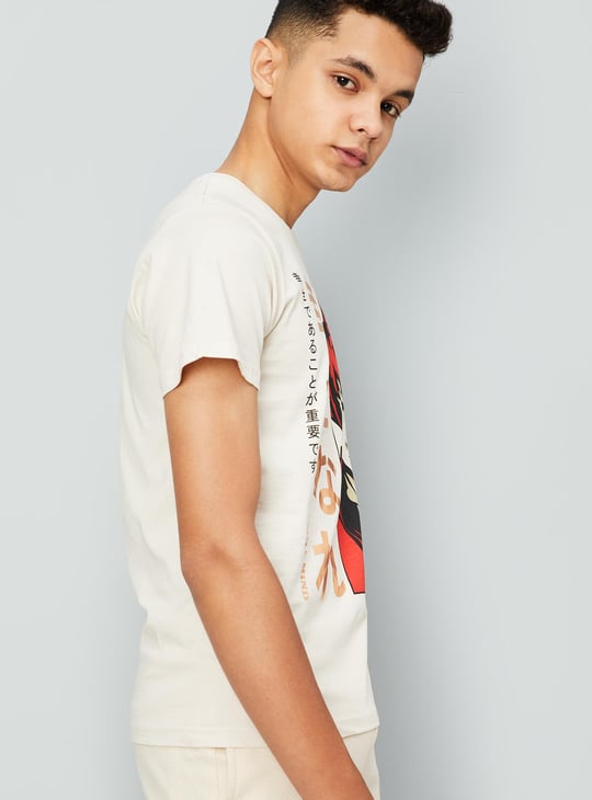 Boys Anime Printed T-shirt