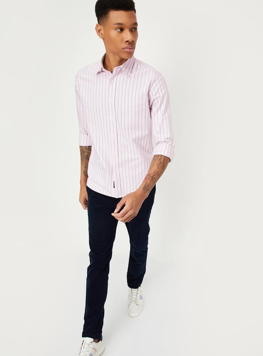 Men Regular Fit Striped Casual Shirt
