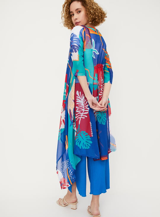 Women Printed Waterfall Shrug