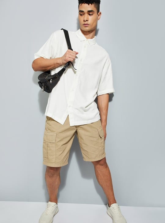 URB_N Men Solid Oversized Shirt