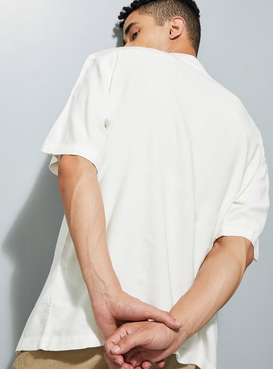 URB_N Men Solid Oversized Shirt