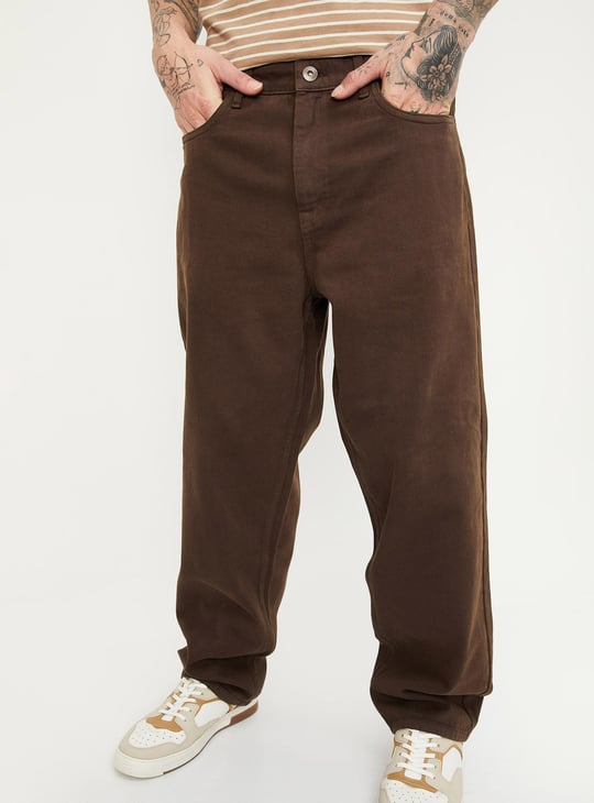 Men Loose Fit Solid Jeans