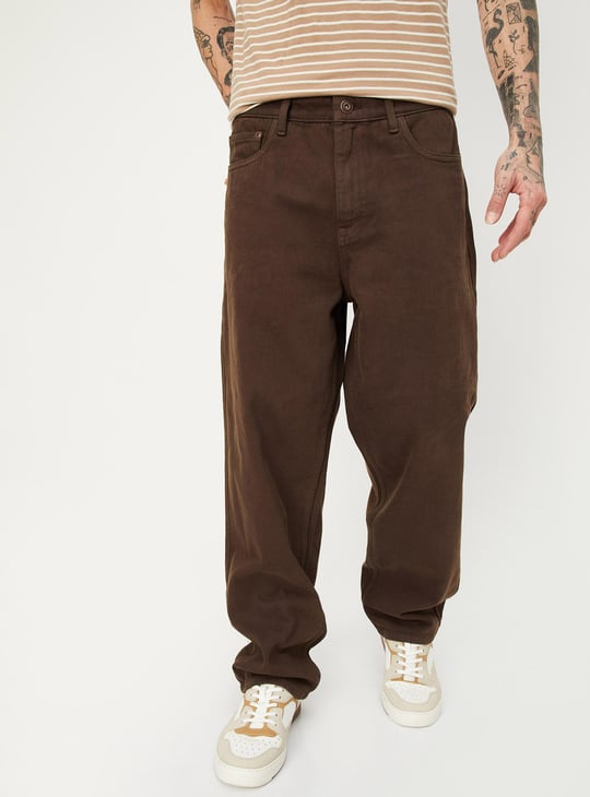 Men Loose Fit Solid Jeans