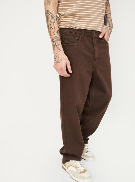 Men Loose Fit Solid Jeans